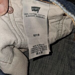 Levi's 501 Regular Fit Men's Jeans - Blue 36x30